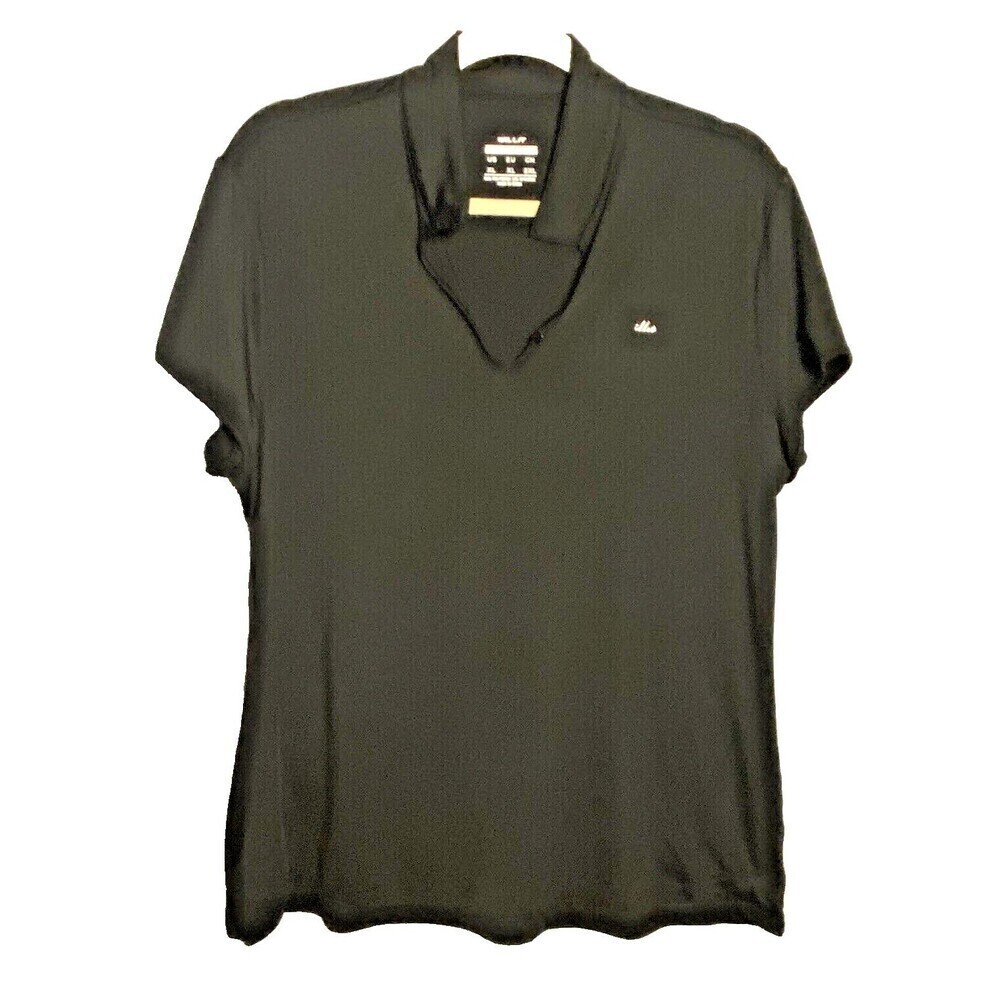 Willit Womens Shirt Size XL Activewear T-Shirt Black Short Sleeve FLAW